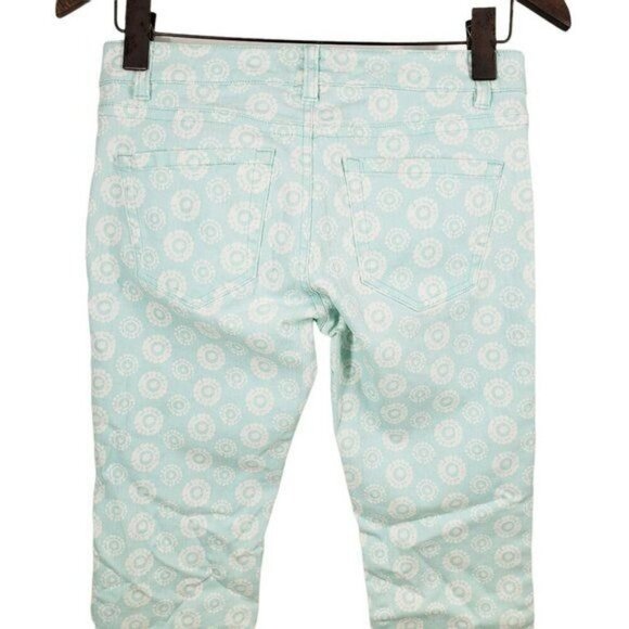 Vineyard Vines Jeans Blue Sea Print Round Medallion Women's Size 0 - Picture 4 of 8